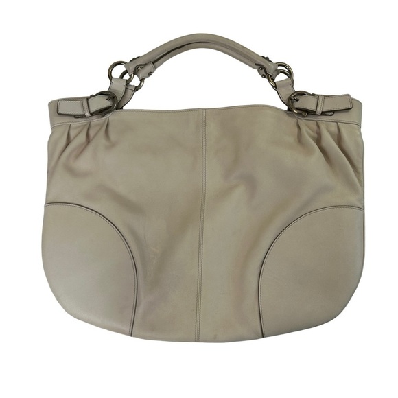 Salvatore Ferragamo Cream Soft Leather Satchel - Picture 2 of 15